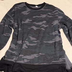 Gray Camouflage Long Sleeve